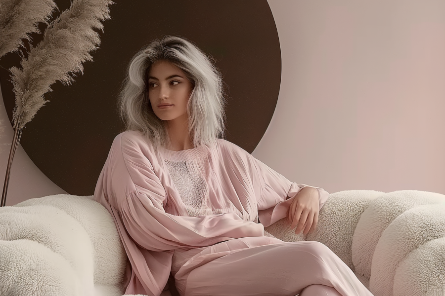 pink sofa couch